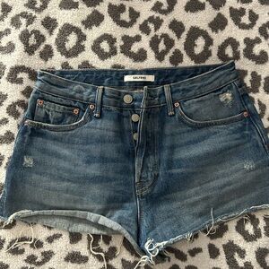 Women's Blue Denim Shorts